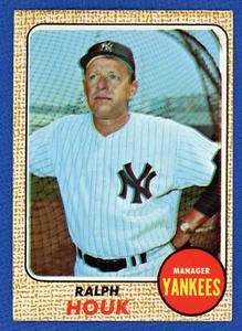 1968 Topps # 47 Ralph Houk New York Yankees MGR VG- VGEX Combine Shipping - Picture 1 of 2