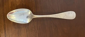 Antique LILY ENGRAVED By Whiting Sterling Silver Spoon 5.75” - No Mono. J Marsh - Picture 1 of 6
