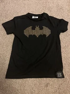 BATMAN-BOYS T-SHIRT-AGE 9-134cm-BATMAN-BLACK-NEXT - Picture 1 of 5