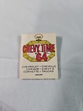 1964 Chevrolet VINTAGE Dealer PROMO Accessory "Chevy Time '64" MATCHBOOK 