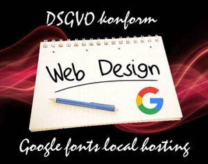 DSGVO konform Webdesign Google Fonts lokal hosten remote - Bild 1 von 1
