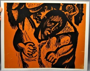 VOICES OF THE REVOLUTION E Kaplan -1967 [Signed Ltd Ed] Black Americana Woodcuts - Picture 1 of 12