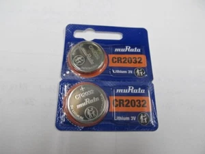 Qty 2 NEW SONY/MURATA CR2032 DL2032 ECR2032 Lithium 3V Watch Battery Exp. 2032 - Picture 1 of 1