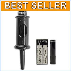 Premium Wine Bottle Opener with Refillable Cartridges – Opens Bottles Instantly - Picture 1 of 2