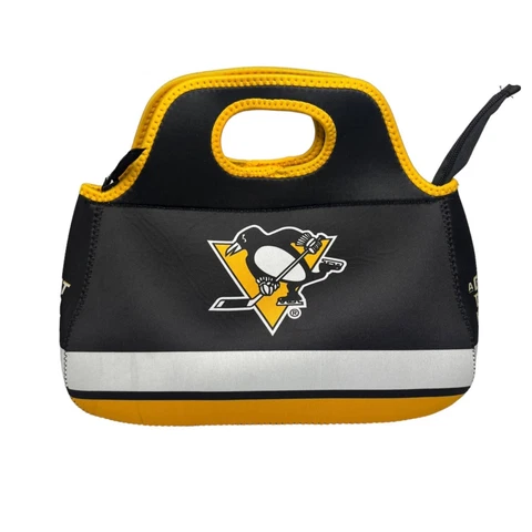 CPI Creative Pittsburgh Penguins Lunch Bag Zipper Black Yellow Cover