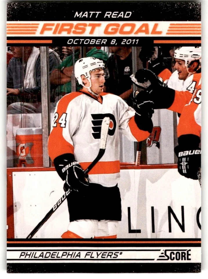 2012-13 Score First Goal Matt Read #FG1 Philadelphia Flyers - Image 1 of 2