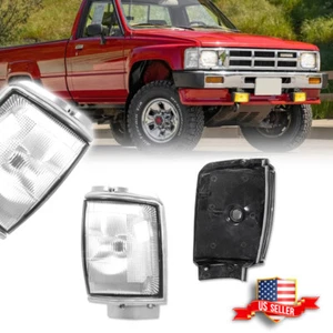 Clear Lens Front Side Marker Corner Lights For 1984-1986 Toyota Pickup & 4Runner - Picture 1 of 8