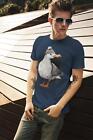 T-shirt homme drôle mouette hipster tricot oiseau beanie cadeau marin nautique 