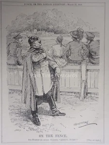 WW1 1915 USA - HUSH THE PRESIDENT STILL THINKING Punch Cartoon 1st Sept - Picture 1 of 2