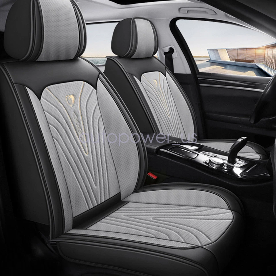 For BMW 120i 220i 320i 430i 530i 740i 750i 5-Seat full Set PU Leather Seat Cover - Image 1 of 4