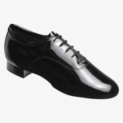 Supadance 5100 Narrow Low C Heel Men's Bk Patent Ballroom Dance Shoes - Image 1 of 2
