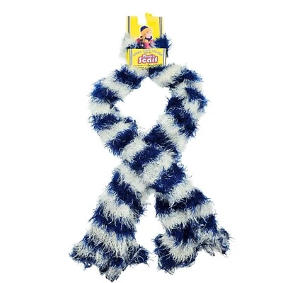 Bufanda mágica azul blanco a rayas súper suave versátil invierno ropa al aire libre para mujer Foto 1 de 4