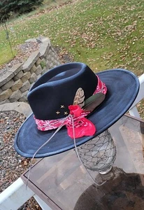 Custom Designed Black Hat - Picture 1 of 4