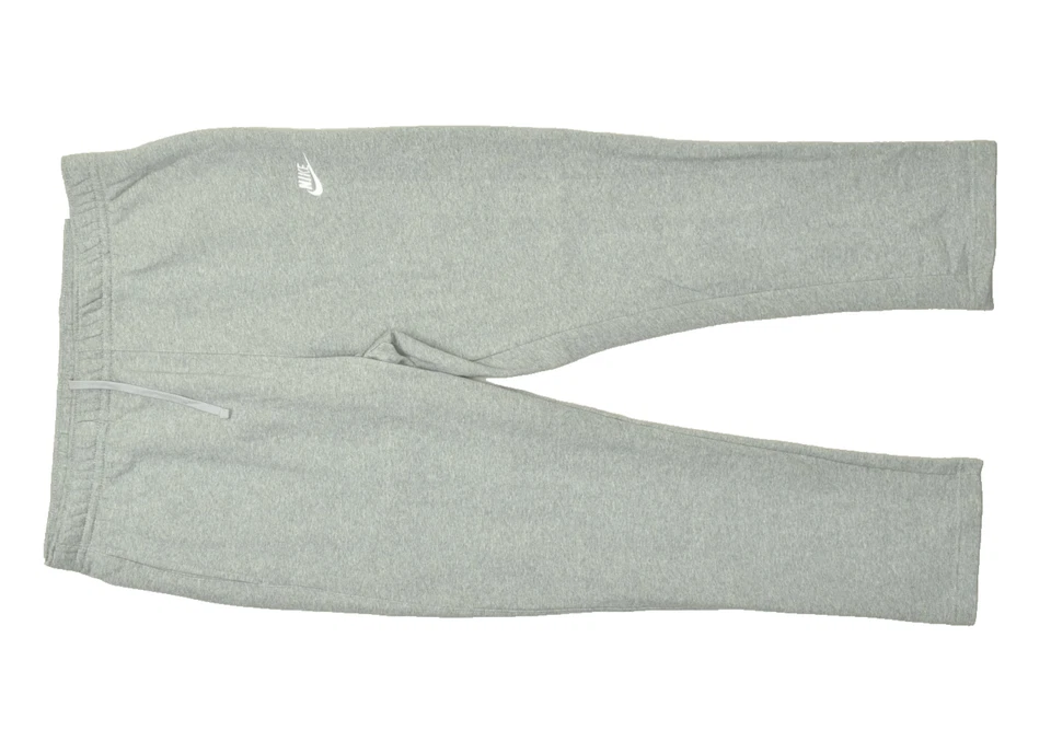 Nike Men's Medium Gray Casual Fleece Standard Fit Logo Jogger Sweatpants