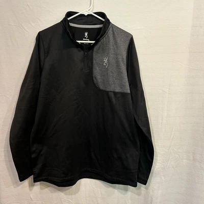 Browning Jacket Full Zip Black Grey New With Tags Fleece Size Large - Image 1 of 4