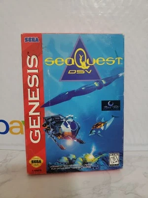 Sea Quest DSV (Sega Genesis, 1994) Complete In Cardboard Box CIB Tested - Image 1 of 4