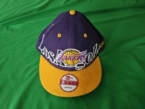 New Era Men’s LA Lakers 9Fifty Purple Gold Snapback Hat Cap - Picture 1 of 7