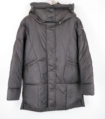 Abrigo para mujer REPLAY M marrón acolchado con capucha chaqueta estilo gran tamaño * Foto 1 de 4