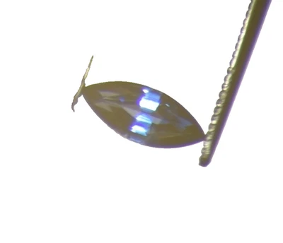 Sapphire .66 CT.  Blue Sapphire Marquise Shape Loose Stone Gemstone 8 X 4 mm - Image 1 of 3