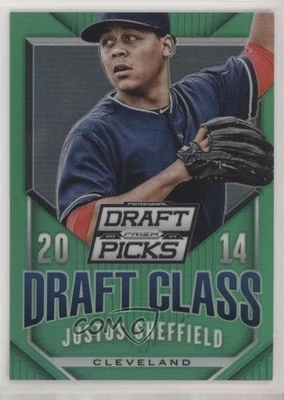 2014 Panini Prizm Perennial Draft Picks Class Green /35 Justus Sheffield #29 - Image 1 of 2