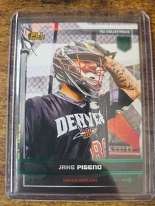 2024 PLL Lacrosse Fieldside Jake Piseno Green Foil 49/99 Rookie RC #52 Outlaws - Picture 1 of 2