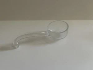 Vintage DEPRESSION GLASS Small Condiment Ladle Spoon Clear embossed - Picture 1 of 4
