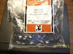 108-2103-801 E.F. Johnson Company Rib-Loc Banana Jacks 25 pcs - Picture 1 of 3