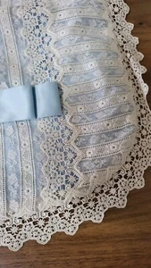 Quilt Baby for Trolley Antique Lace And Embroidered - Picture 1 of 10