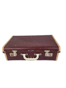 Rare Old vintage Suitcase Travel Case LONDON Luggage Made in England - Picture 1 of 12