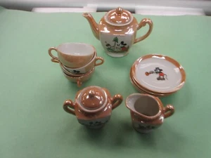 DISNEY VINTAGE 11 PIECE "MICKEY MOUSE" CHINA TEA SET JAPAN - EX - Picture 1 of 3