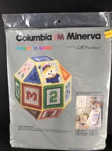 Jack-In-The-Box Ball Columbia Minerva 8491 Plastic Canvas Sugar N Spice NEW NOS - Picture 1 of 3
