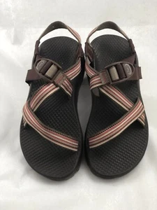 CHACO SANDALS PINK BROWN GRAY SLIDE BUCKLE WOMEN'S SIZE 5 VIBRAM SOLES - Picture 1 of 7