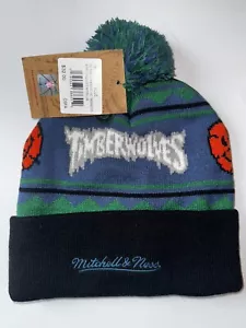 Minnesota Timberwolves~Mitchell N Ness Winter Beanie Blue OSFA - Picture 1 of 6