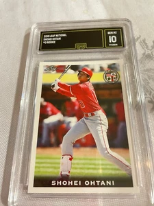 Shohei Ohtani Angels Dodgers 2018 Leaf National Rookie RC # 03 grado 10 L@@K - Imagen 1 de 2