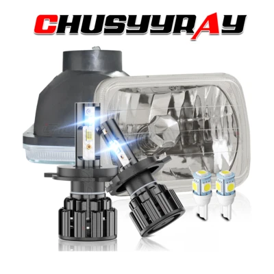 5X7" 7x6"inch Rectangle LED Headlight for Toyota Tacoma 1997 Pickup MR2 1995 - Image 1 of 4