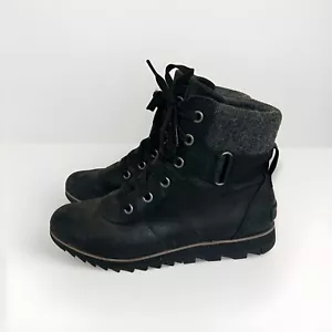 Sorel Harlow Conquest Damenstiefel Größe schwarz Größe 9 keine Gebrauchsspuren! - Bild 1 von 8