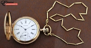 Vintage 1902 Waltham Gold Filled Seaside 6s Full Hunter Pocket Watch - Picture 1 of 11
