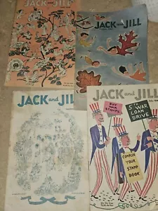 Jack and Jill Magazine lot 1940s set of 4 - Picture 1 of 9