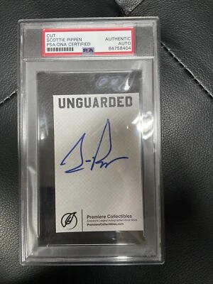 Scottie Pippen Slabbed Signed Cut AUTO PSA/DNA Authentic Autograph Chicago Bulls - Image 1 of 2