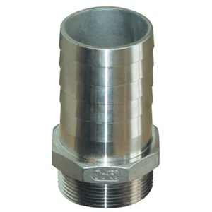 GROCO Straight Fitting 1-1/4"NPTx1-1/4"ID Stainl Steel Pipe to Hose PTH-1250-S - Bild 1 von 1
