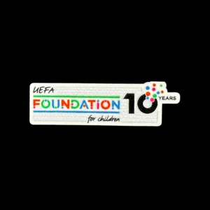 OFFICIAL UEFA Foundation for Children 10 Years Anniversary Patch - Picture 1 of 5