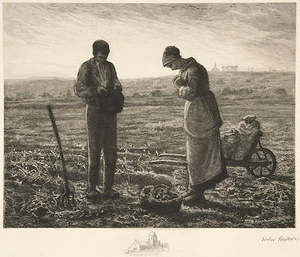 Jean-Francois Millet Reproduktion: Der Angelus (L'Angelus) - Kunstdruck - Bild 1 von 1