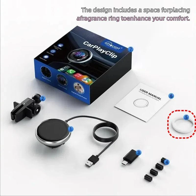 Wireless CarPlay Adapter Cars Wireless Dongle Convert Wired To Wireless CarPlay - Image 1 of 4