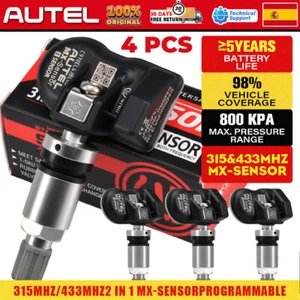 4* Autel MX-Sensor 315&433MHz Programmable TPMS Sensor Coche Presión de llanta - Imagen 1 de 11