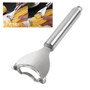 2x Pelapatate Mais Acciaio Inox Trebbiatrice Spelapa Rimuovi Cutter Cucina Utensile - Foto 1 di 11
