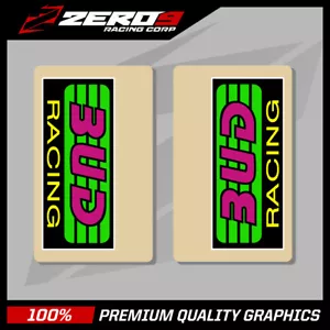 CALCOMANÍAS DE HORQUILLA SUPERIOR BUD RACING 85CC SX85 TC85 CR85 CRF150 RM85 YZ85 TRANSPARENTE - Imagen 1 de 1