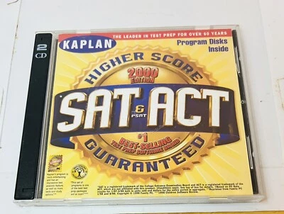 Kaplan SAT, PSAT, & ACT Higher Score 2000 Edition PC 2 Disc Set] - Image 1 of 2