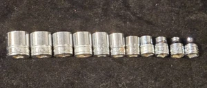 Snap-on 3/8" Drive 1/4-7/8" SAE 12-point (1-6pt) 11pc Set Shallow F-081 - F-281 - Bild 1 von 13
