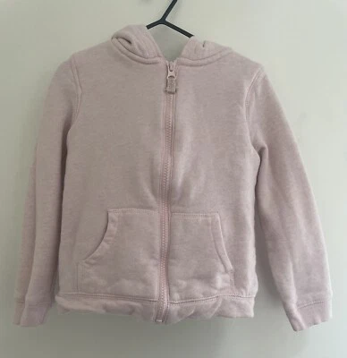 Chaqueta Carter's Niños Niñas Rosa Claro Sólido Acogedora Forrada de Vellón con Capucha y Cremallera Talla 5 Foto 1 de 4