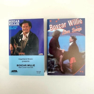 Boxcar Willie - Lot of 2 Cassettes - Best Loved Favorites - Love Songs - Image 1 of 2